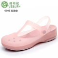 New Viblen Veblen Cave Shoes Women's Jelly Slippers Flat Heel Platform Beach Shoes Wear Seaside Sandals Summer. 