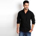 Black Cotton Casual Shirt for Men.