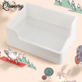 Large Rabbit Litter Box For Cage Split Potty Trainer Corner Anti-overturn Toilet Box Pet Supplies For Small Animals. 
