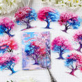 Panda Online 10PCS Tree Shadow Series PET Waterproof Stickers Journal Diary Scrapbooking Decoration.