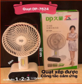 DP-7624 Rechargeable fan with 3-mode LED sensor light - 32x16 cm, Battery: 3000mAh (GH : 178).