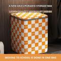 Non-Woven Fabric Storage Bag Window 110L/140L/180L Quilt Organizer Clothes Box for Household Moving Organizing Seasonal Storage Space Saving.