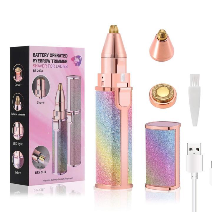 2-in-1%20Lady%20Shaver%20Flawless%20Eyebrow%20Trimmer%20-%20Image%202