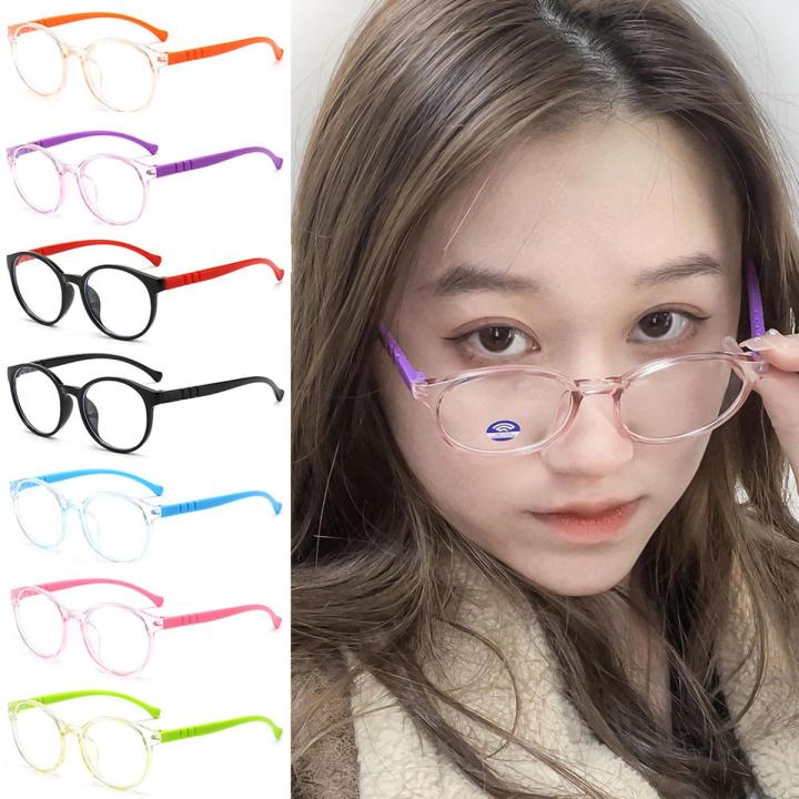 Children Boys Girls Kids Glasses Ultra Light Frame Comfortable Eyeglasses  Portable Clear Lens Eyewear