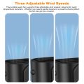 Multifunctional Waist Fan Neck Fan Rechargeable Desktop Fan Support 3-Level Wind Speeds with LED Light and Power Bank Function 10000mAh Battery for Outdoor Workers Camping Hiking Fishing. 