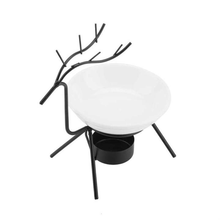Essential Oil Burner Deer Shape Iron Aroma Candle Holder Home Decoration