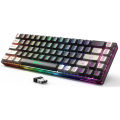 GEODMAER 2.4G Wireless Gaming Keyboard Rechargeable Backlit Gaming Keyboard 68 Keys Anti-ghosting No-Conflict Keyboard for PC.