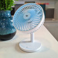 Duration Power DP-7625 Rechargeable Small Table Fan USB Desktop Table Fan PORTABLE  Multi-Angel Adjustable USB FAN. 