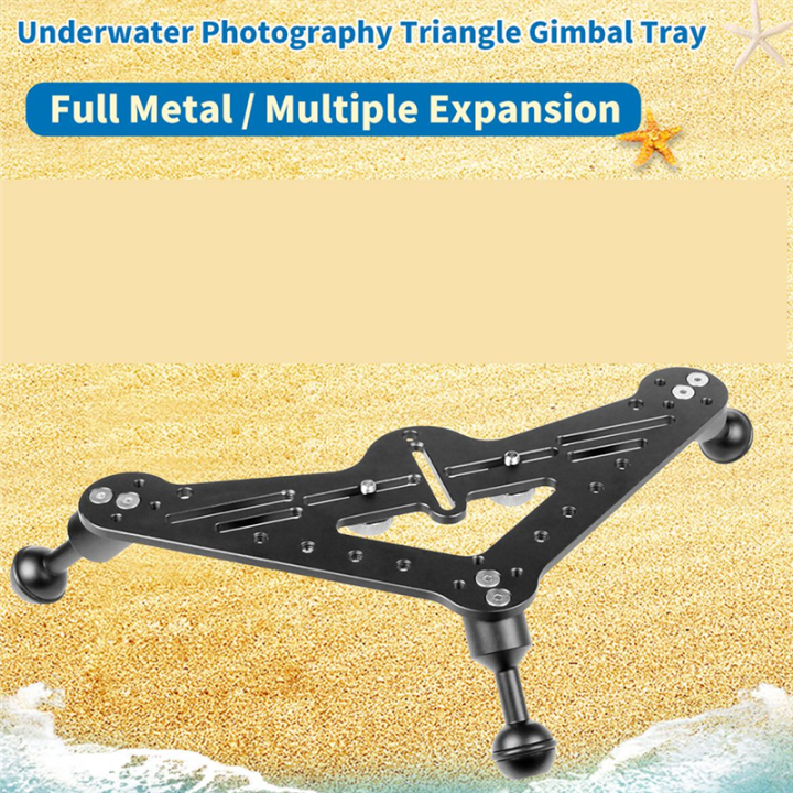 Diving%20Tray%20Video%20Triangle%20Stabilizer%20Gimbal%20Tripod%20Three-Legged%20Pan/Tilt%20Bracket%20Aluminum%20Alloy%20SLR%20Camera%20Underwater%20Photography%20Light%20Stand%20Base%20-%20Image%207