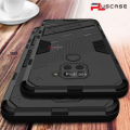 Pluscase for Xiaomi Redmi Note 9 stand case shockproof lens camera armor protective shell. 