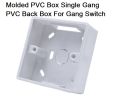 Molded PVC Box SINGLE Gang PVC Back Box For Gang Switches Gang Socket 86x85x33mm Faceplate Wall Mount Switch Socket White PVC Deep Box. 