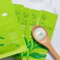 LAIKOU Matcha Sleeping Face Mask Moisturizing Acne Treatment Shrink Pores Oil-Control Night Facial Mask Skin Care Cream-3pcs.
