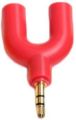 For Music Adapter 3.5mm Audio Adapter U-Shape Double Jack Earphone Splitter Headphone Plug Converter (Male To Female).