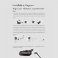 NXFDSIOZ 2X Motorcycle Wireless Helmet Intercom Outdoor Riding Bluetooth Headset with Super Noise Reduction E1. 