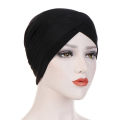 Women Hijab Turban Hat Cap Bandana Cross Headwrap Headband Headscarf. 