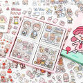【Stylish】 Notebook Sticker PET Material Decal Hand Account Sticker Gift Box PET Waterproof Sticker Sticker. 