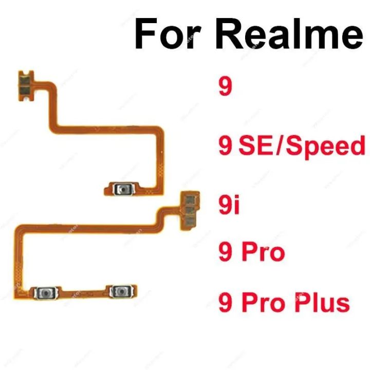 Power Volume Buttons Flex Cable For Realme 9 9 Pro Plus 9i 9 Speed 5G ON OFF Power Volume Switch Keys Flex Cable Parts
