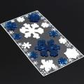 TPR Blue Snow Frozen Window decor Fridge Sticker Christmas Gift Decals Mural Art.