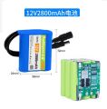 Doublepow PCB Protected 12V  3x18650  2800mAh 3S3P Li ion Rechargeable Lithium Battery Pack with BMS and DC Input Connector - 1 Piece. 