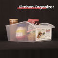 Locaupin Plastic Multifunctional Kitchen Organizer Food Storage Pantry Cabinet Fruits Vegetables Fridge Container Bin. 
