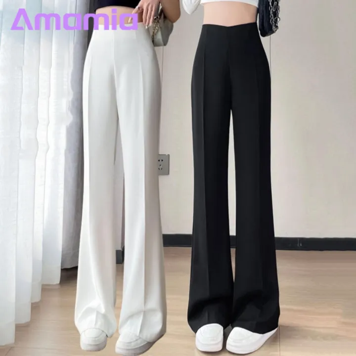 Flared%20Suit%20Pants%20High%20Waist%20Wide%20Leg%20Pants%20for%20Women%20Stylish%20Solid%20Color%20Flared%20Trousers%20for%20Work%20Casual%20Wear%20Summer%20Suit%20Pants%20High-waisted%20Suit%20Pants%20-%20Image%205