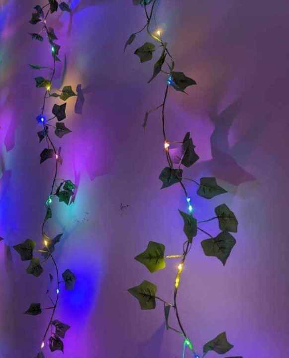 Artificial leaf with 5 feet string light