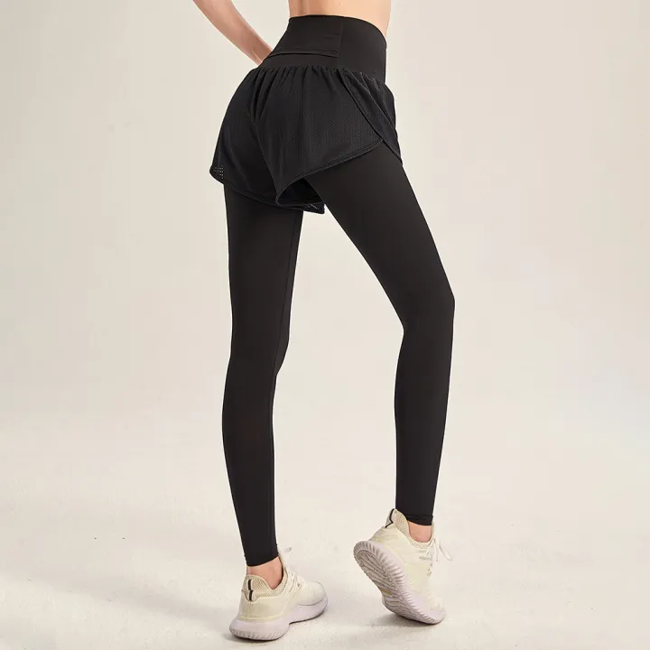 Women%202-in-1%20Sports%20Pants%20Wide%20Elastic%20Waistband%20Pocket%20Ankle%20Length%20Yoga%20Leggings%20Running%20Sports%20Trousers%20-%20Image%205