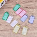 Key Chain, ELECDON 10 Pcs Classified Tag Luggage Assorted Color Plastic Key Chain Labels for Pets Hotel Home Office Key Cabinet. 
