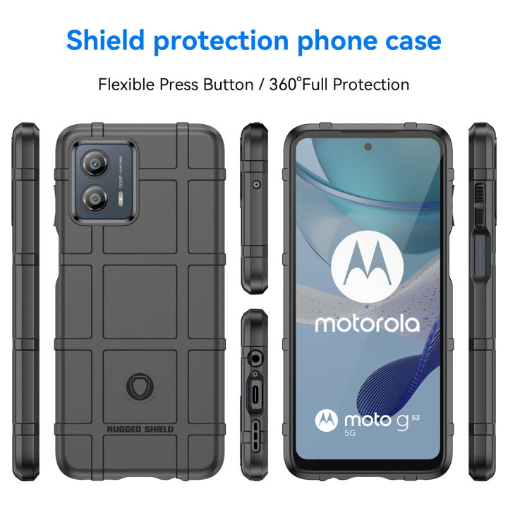 For Moto G53 5G Motorola G53Y G53G Armor Shield Case Soft Silicone Back Cover for moto g53s 5g g53j Anti Knock Matte Phone Cases