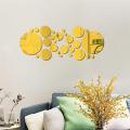 28PCS 3D Mirror Wall Sticker Love Round Acrylic Wall Sticker DIY TV Background Wall Living Room Bedroom Decoration Wall Sticker. 
