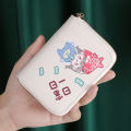 Women's Cartoon Cute Japanese Girl Heart Small Coin Purse Short ID Card Package All-In-One Bag.