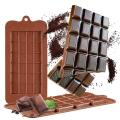 24 cavities square shape silicone chocolate mold. 