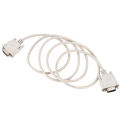 1.4M RS232 DB9 9 Pin Male to VGA Video 15 Pin Male Adapter Light Gray.