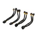 NCANRUI 4 Pcs CPU 8 Pin Splitter ATX CPU 8 Pin Female to Dual 8(4+4) Pin Male EPS 12V for Motherboard Power Adapter Cable.