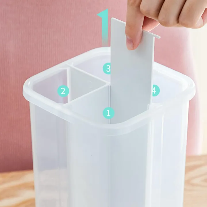 Sealed%20Classification%20Food%20Storage%20Containers%20Transparent%20for%20Nut%20White%20-%20Image%203