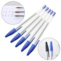 6/11 Pcs 1.0mm Ballpoint Pens Blue Black Plastic Ball Point Pens Student Gift School Office Supplies Long Lasting Smooth Writing. 