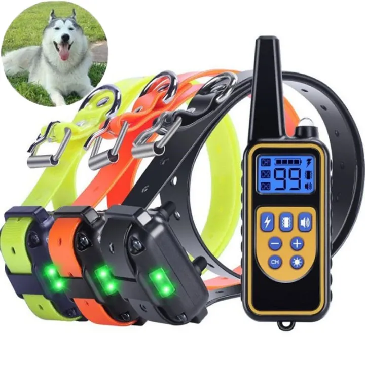 Pet%20%20Training%20Collar%20Remote%20Electric%20Shock%20Vibration%20Rechargeable%20Rainproof%20Blue%20LCD%20For%203%20s%20anti%20barking%20device%201%20black%20-%20Image%203