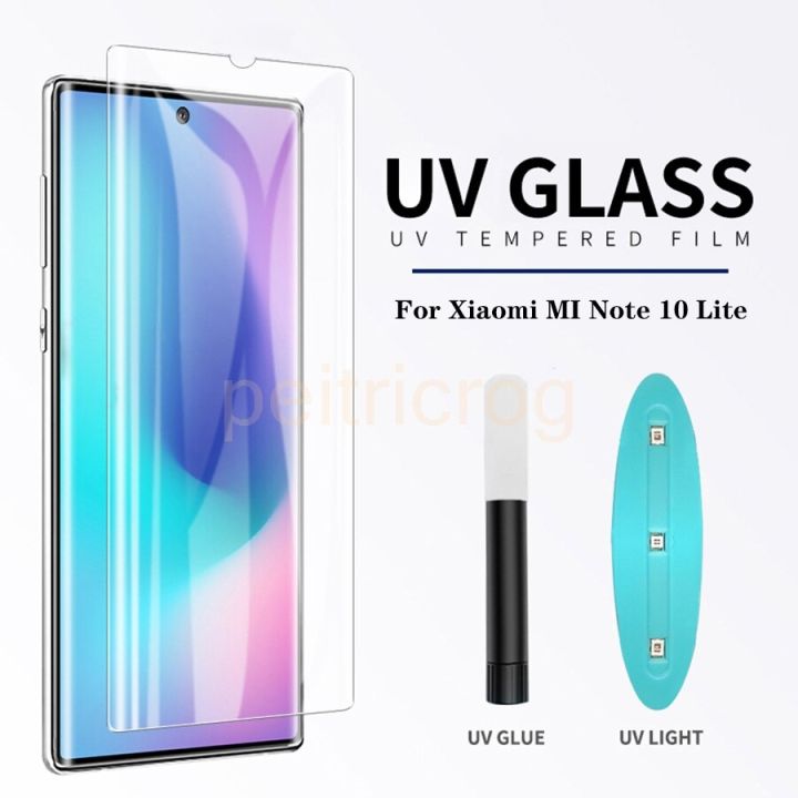 For%20Xiaomi%20Mi%20Note%2010%20Lite%20UV%20Light%20Adhesive%20Tempered%20Glass%20Screen%20Protector%20-Transparent%20-%20Image%202