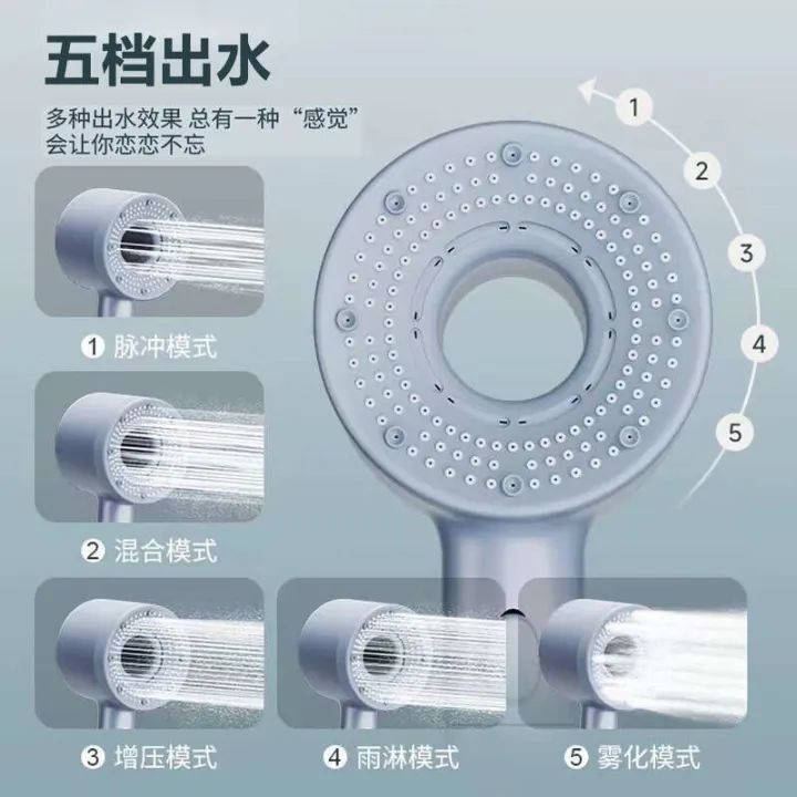 Wear%20hollow%20pressurized%20bathroom%20handheld%20filter%20spray%20shower%20head%20-%20Image%204