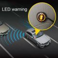 BSD Car Blind Spot Detection System Ultrasonic Sensor Radar Blind Spot Warning Monitor System Assist Lane Changing Reversing Set. 