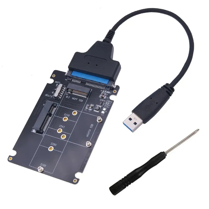 SSD Adapter NGFF or MSATA to SATA Adapter USB to