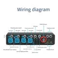 1Set Audio Interface Sound Card for Recording Professional 4 Channel +Loopback Monitor for Audio Equipment. 