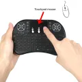I8-B Wireless Backlit Mini Keyboard With Touchpad Mouse - Versatile Wireless Keyboard Combo For Various Devices. 