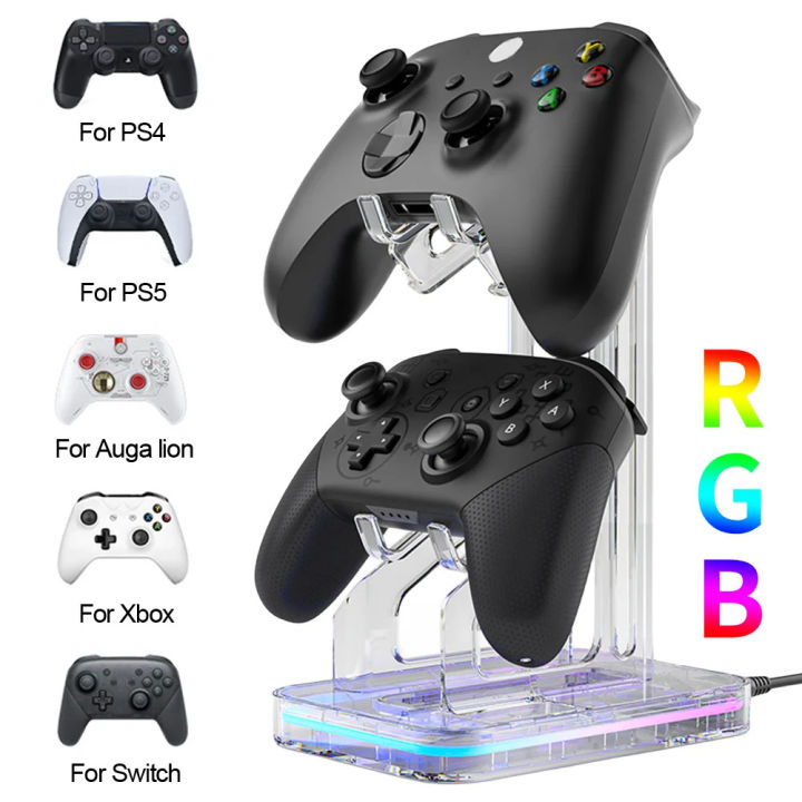 Baoer%20RGB%20Gaming%20Controller%20Holder%20Compatible%20For%20Switch%20Pro/Ps5/Ps4/Ps2/Ps3/XboxSeries%20Universal%20Controller%20Stand%20Accessories%20For%20Desk%20Gamers%20-%20Image%2010
