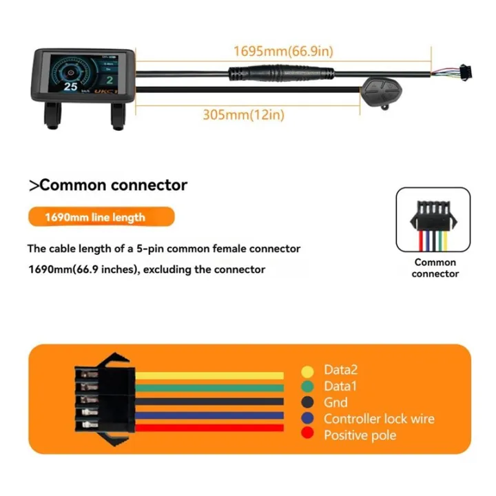 EBIKE%20-Border%20Electric%20Bicycle%2080A%20Three-Mode%20Controller%2048V%20-72V%20UKC1+%20Color%20Screen%20Speed%20Limit%20Combination%20-%20Image%203