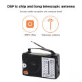 Baoer 606AC Retro AM/FM/SW Portable Radio, Battery Operated Vintage Multi Functional Radio With Built In Speaker And Flashlight. 