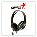 Genius HS-400A 3.5mm Wired Headset with Mic Black and Green. 