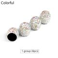 【Alizeker Mall】4Pcs OF  Lot Dropshipping Car Car Tire Valve Caps Polymer Clay Decorative Diamond Shining Dustproof Caps. 