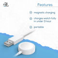 T900 ultra Smart Watch Charger colour white wireless charger.