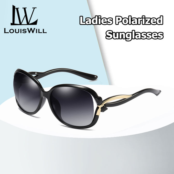 LouisWill Sunglasses for Women Polarized Sunglasses Women's Butterfly Frame Sun Glasses for Girls UV400 Lens Protection Mirror Driving Travel Ladies Sunglasses Retro Sunglasses Female Eyewear Perfect Gifts